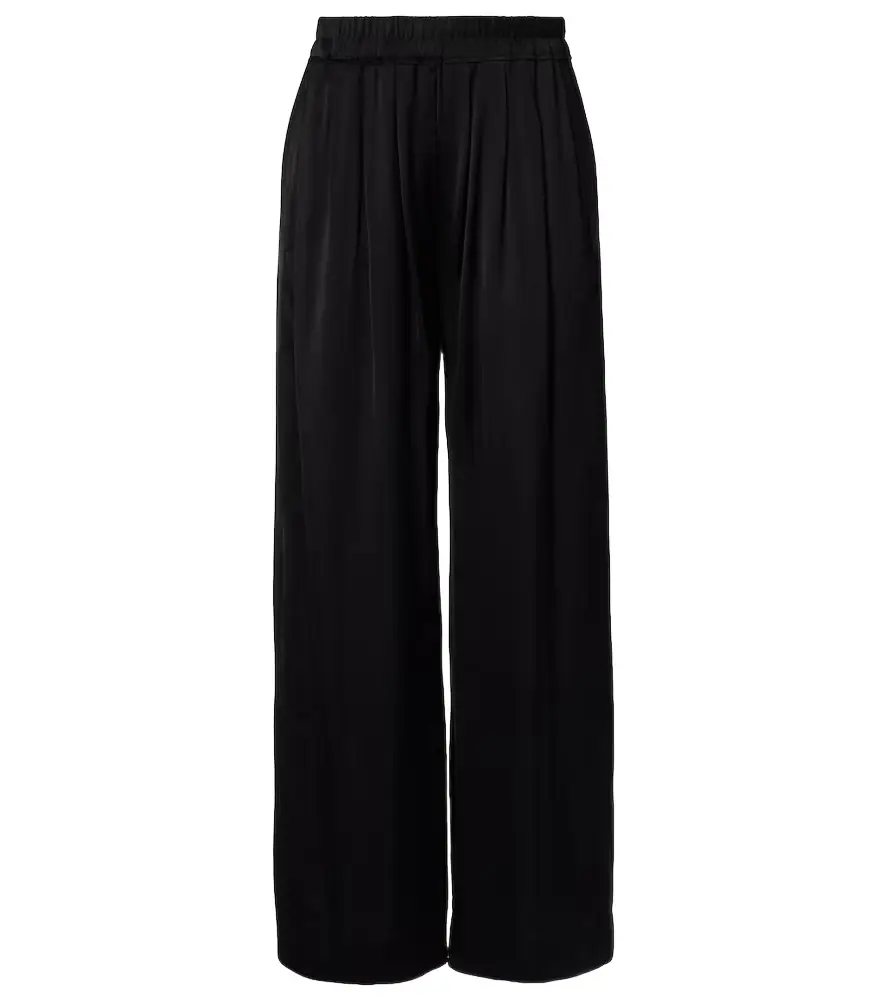 Isabel Marant Nolia satin wide-leg pants