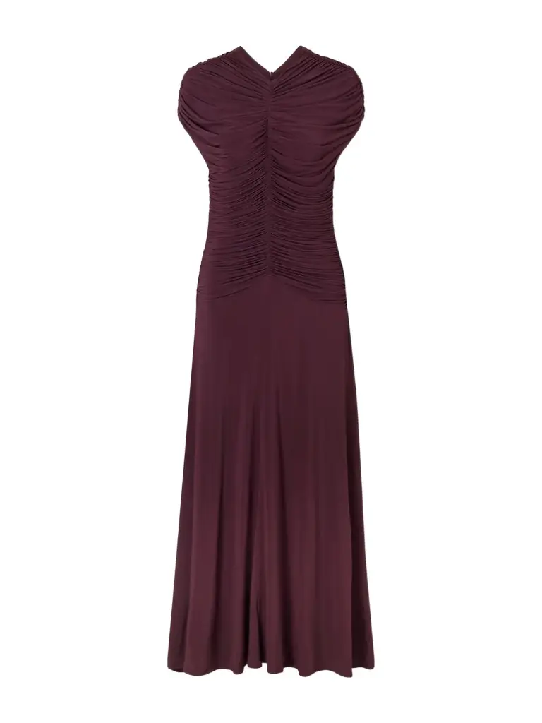 Tove Avita Ruched Maxi Dress