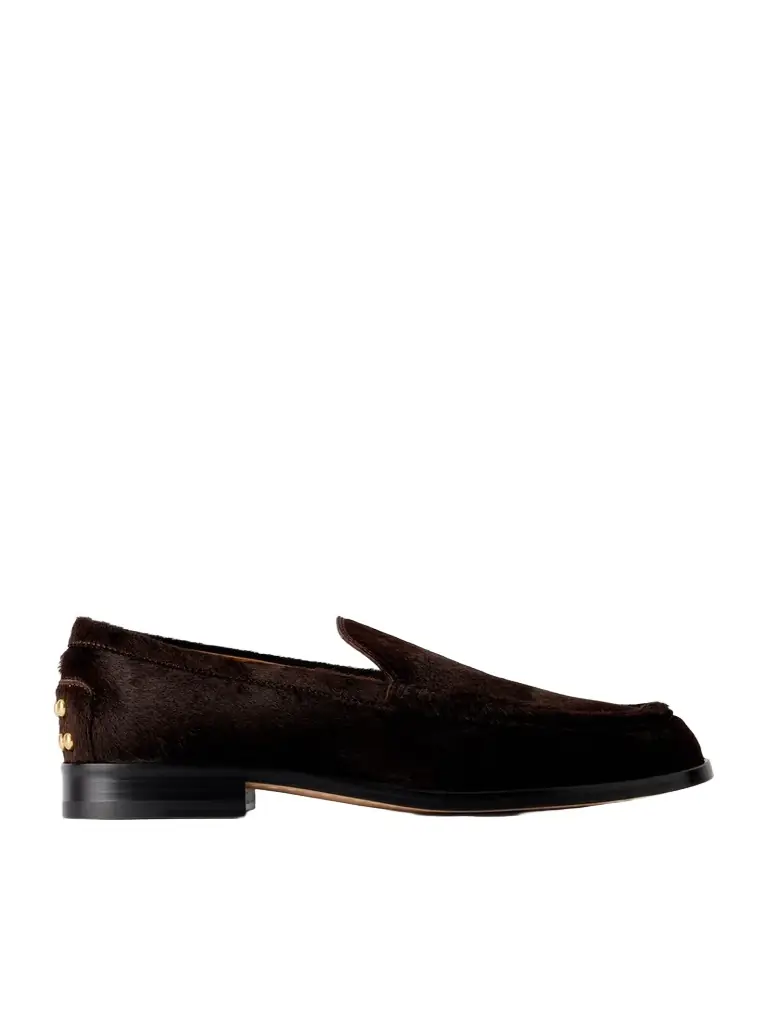 Tod's Studded Calf Hair Loafers