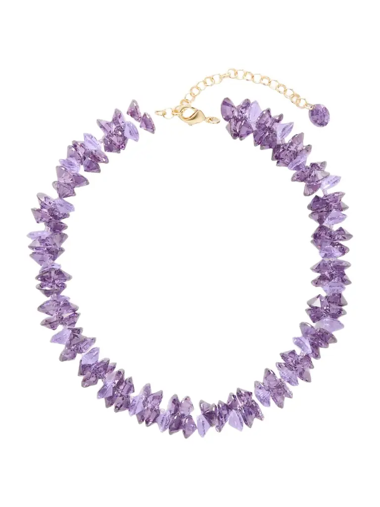 Roxanne Assoulin The Cubic Cluster Gold-tone Cubic Zirconia And Crystal Necklace