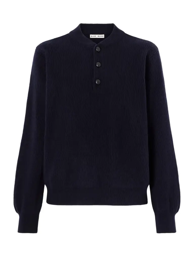 Blazé Milano Highland Dorset Ribbed-knit Wool And Cashmere-blend Sweater