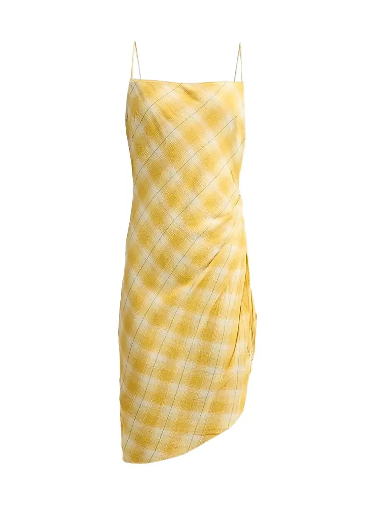 Ronny Kobo Women's Alaina Asymmetric Mini Dress - Yellow Multi