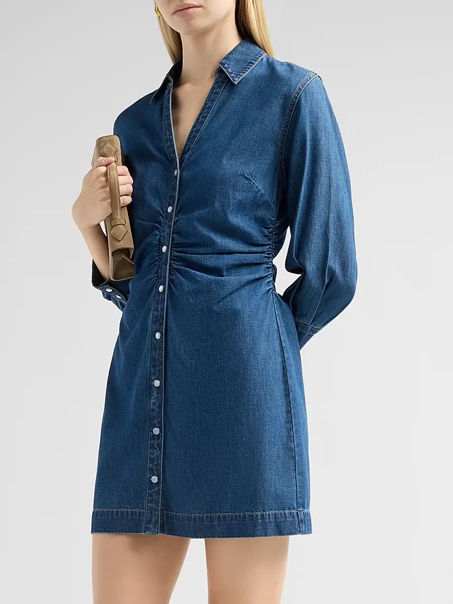 veronica beard maura denim mini dress Veronica Beard Women's Maura Denim Minidress - Starry Night