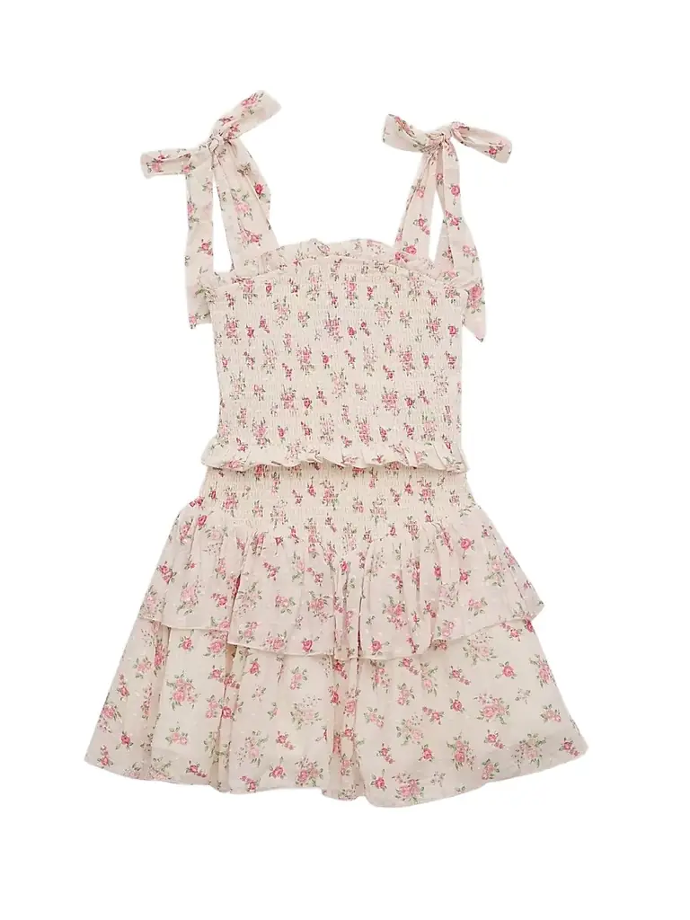 KatieJ NYC Girl's Smocked Fit-And-Flare Dress - Vintage Bunches