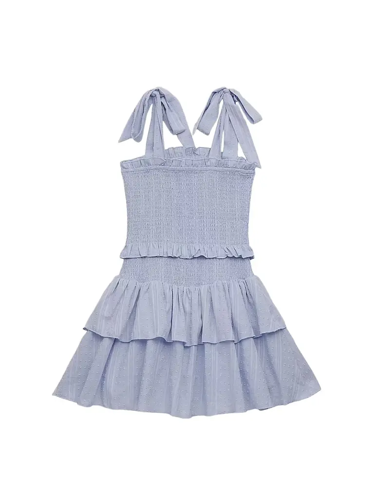 KatieJ NYC Girl's Smocked Fit-And-Flare Dress - Baby Blue