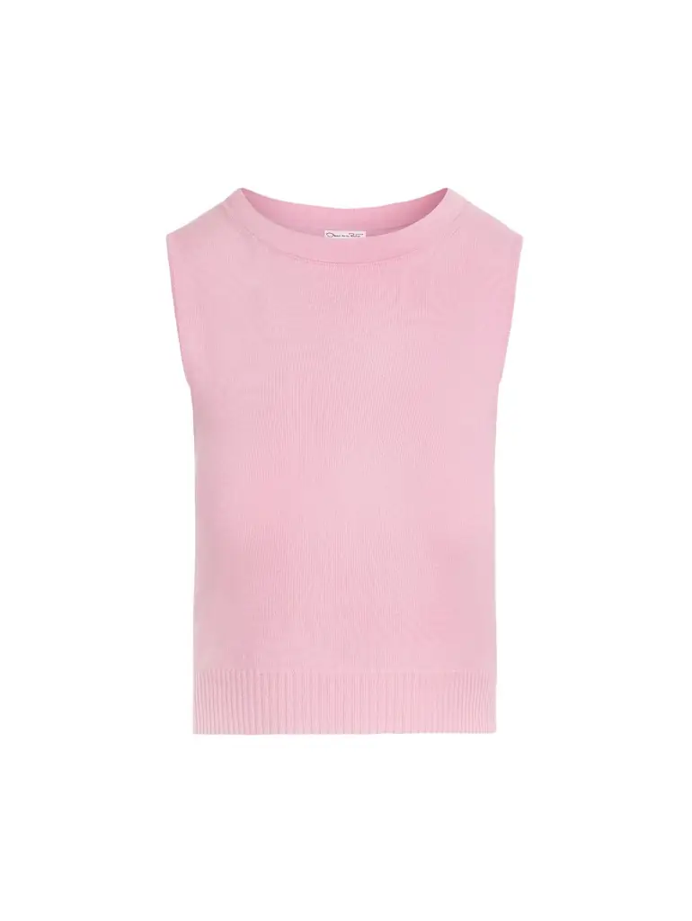 Oscar de la Renta Wool Cropped Tank - Women's Clothing