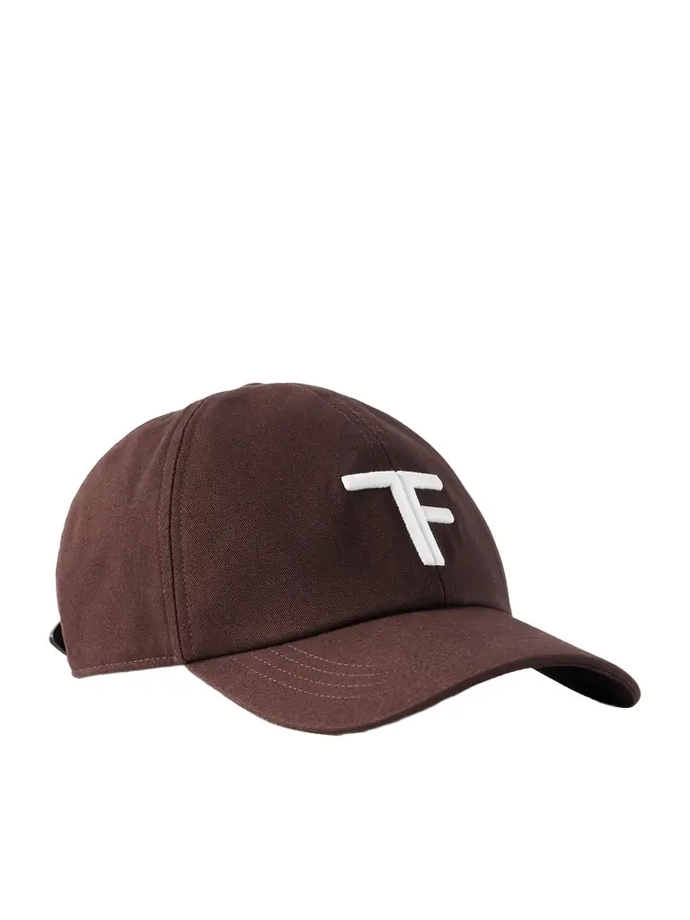 Tom Ford Leather-Trimmed Logo-Embroidered Cotton-Twill Baseball Cap - Men