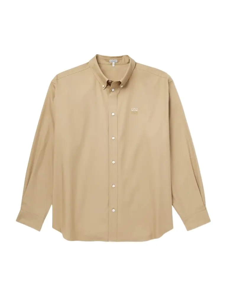 Loewe Anagram-Embroidered Cotton Shirt - Men