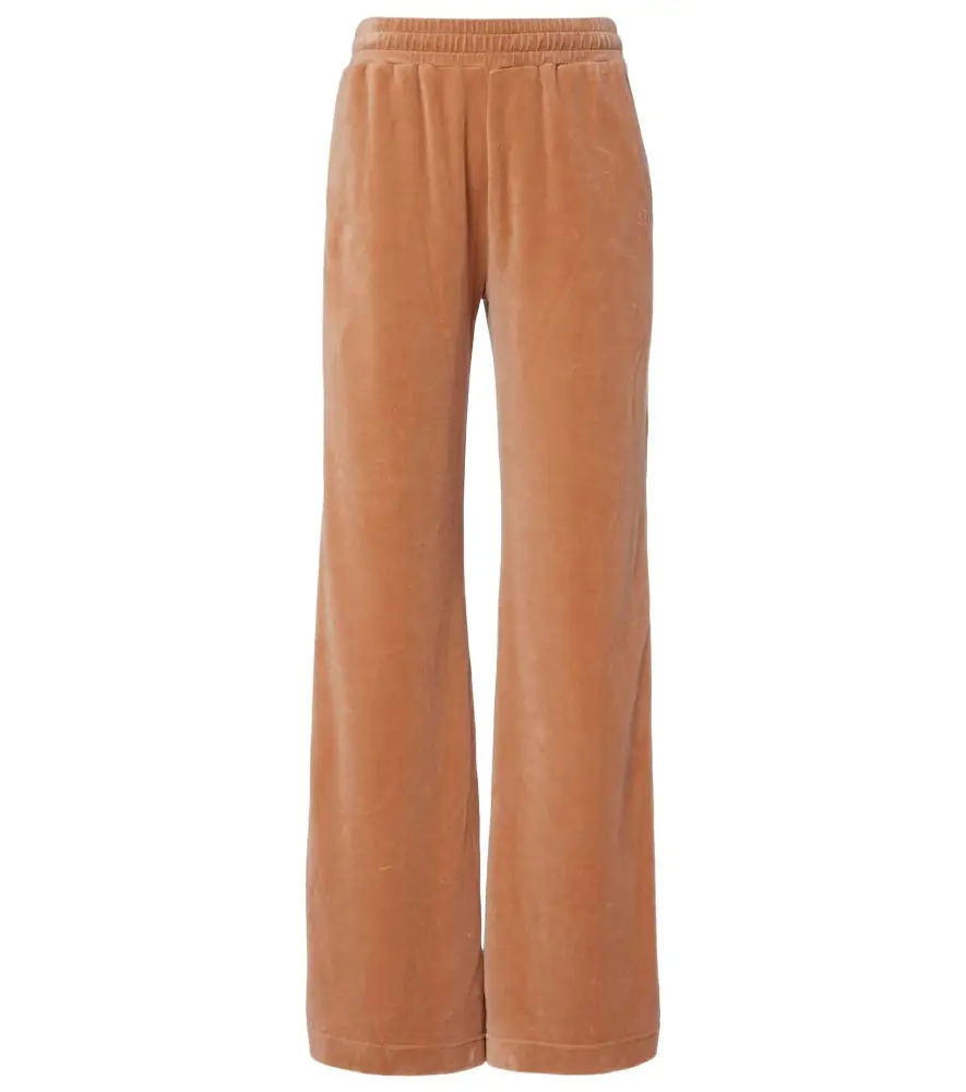 Chloe Chloé Cotton-blend velour sweatpants