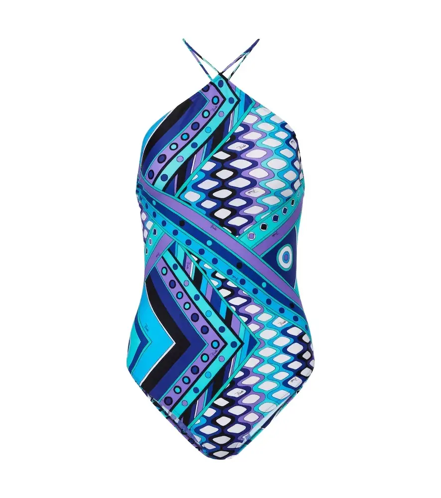 Pucci Vivara open-back swimsuit