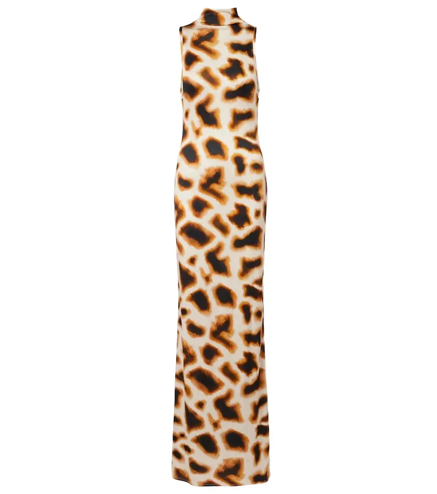 Christopher Esber Animal-print maxi dress
