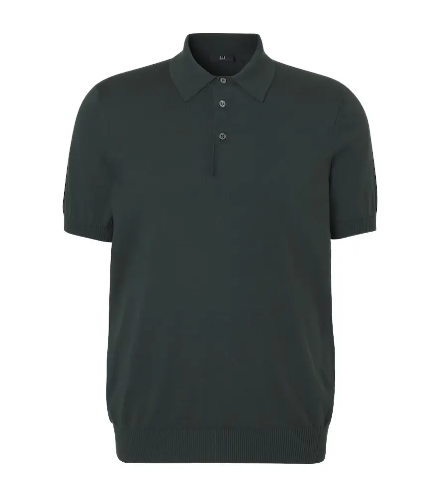 Dunhill Cotton and silk polo sweater