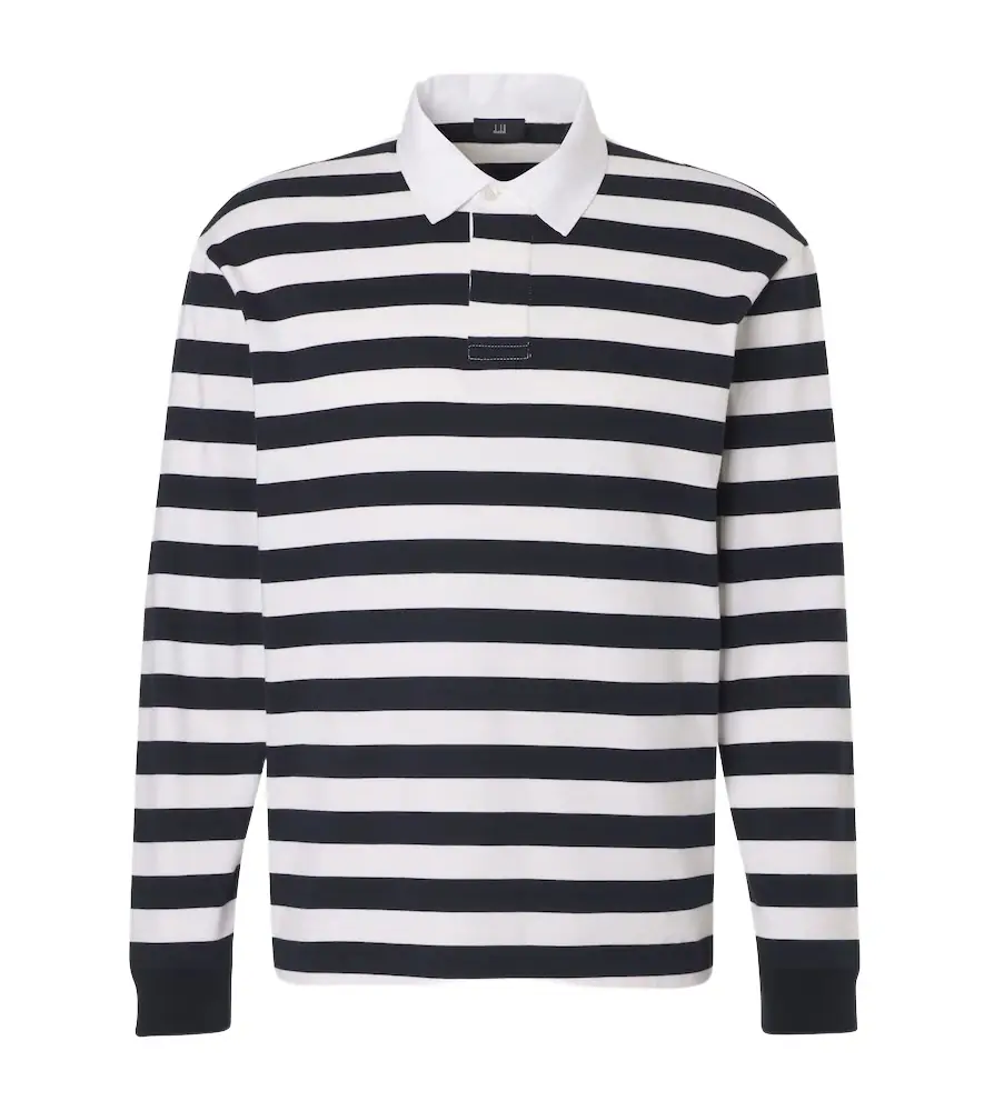 Dunhill Cotton and cashmere polo shirt