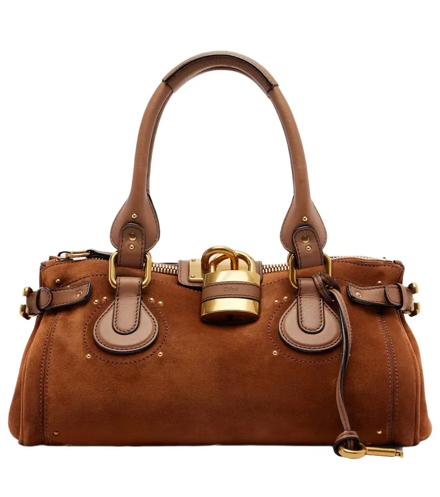 Chloe Chloé Paddington suede shoulder bag