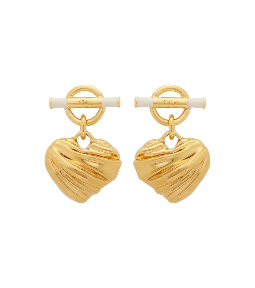 Chloe Chloé Heart drop earrings