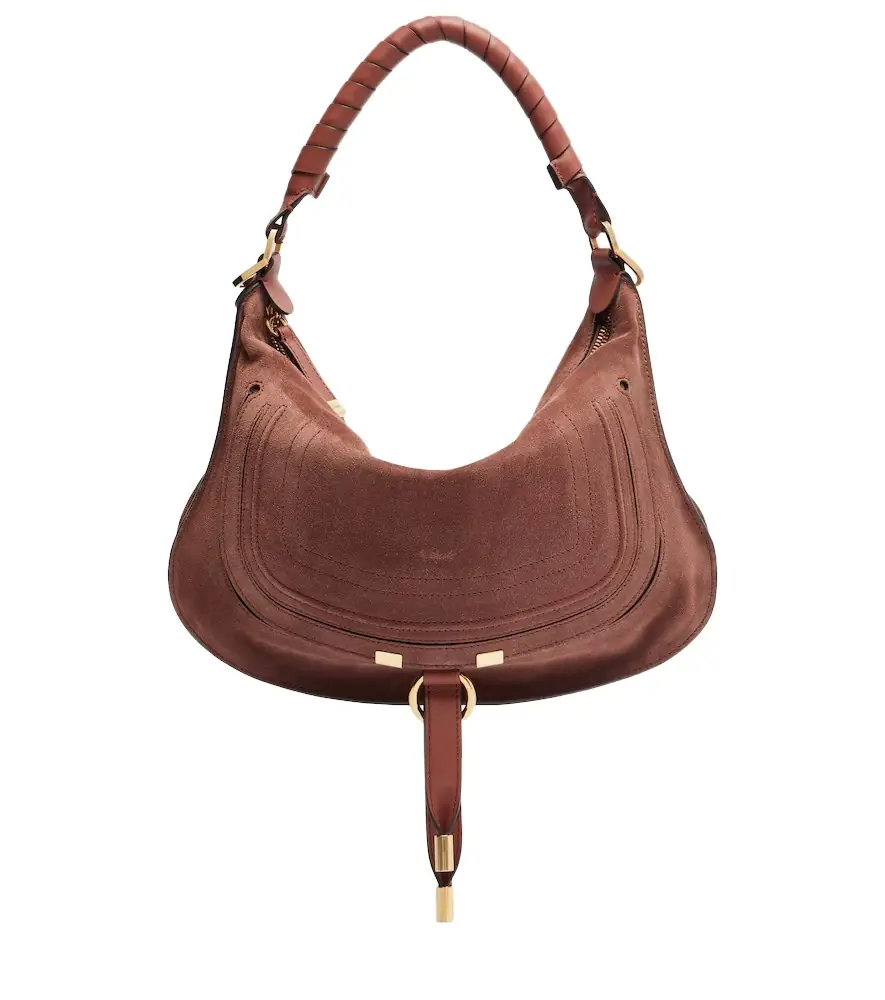 Chloe Chloé Marcie Small suede shoulder bag