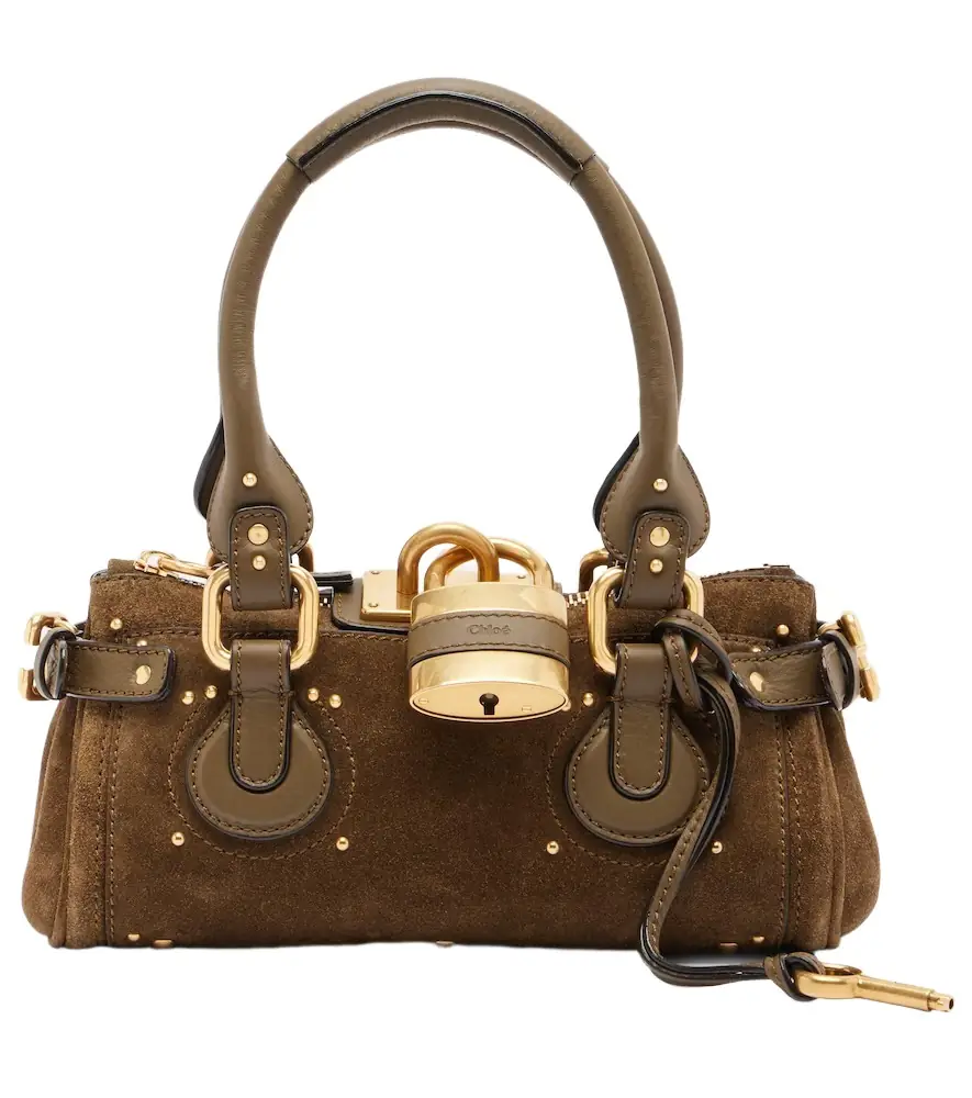 Chloe Chloé Paddington Small suede shoulder bag