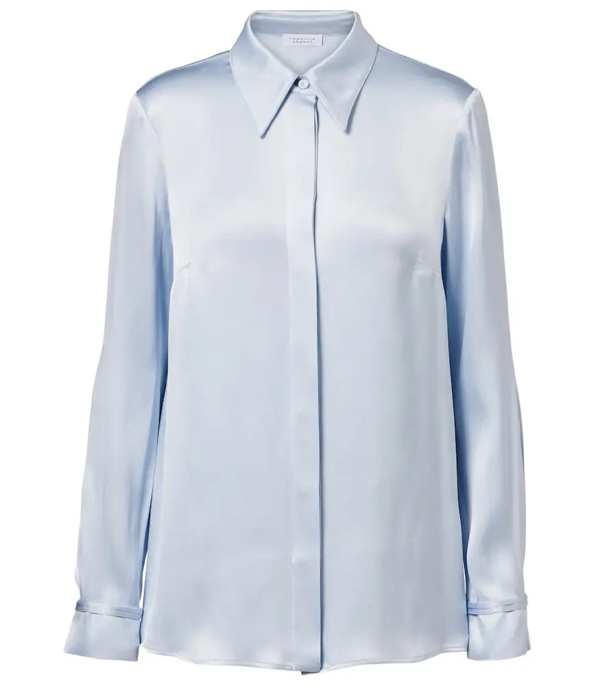 Gabriela Hearst Cruz silk satin shirt