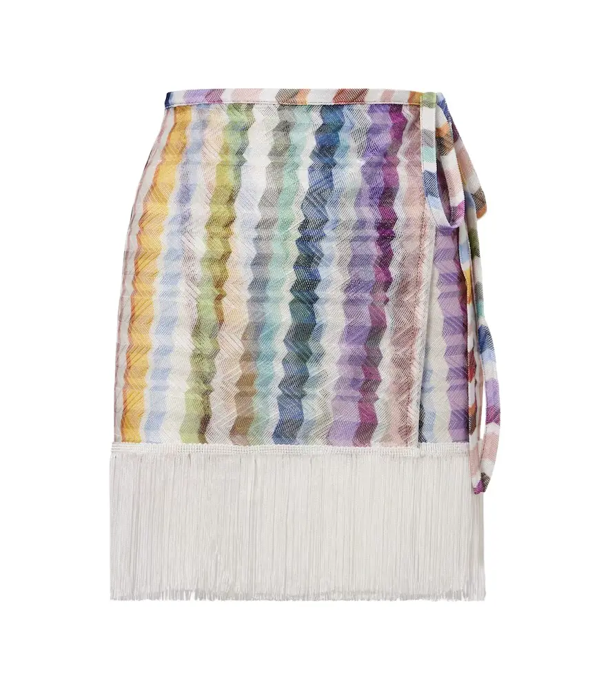 Missoni Fringed beach cover-up