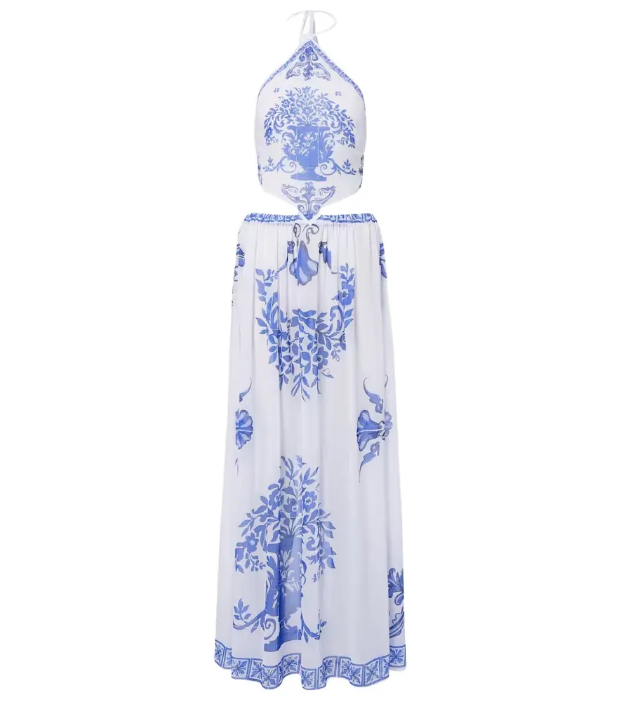 Bananhot Riley printed cotton maxi dress