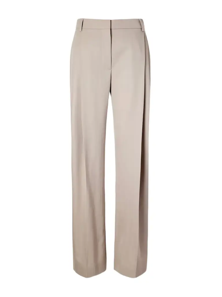 Stella McCartney Pleated Wool-twill Straight-leg Pants