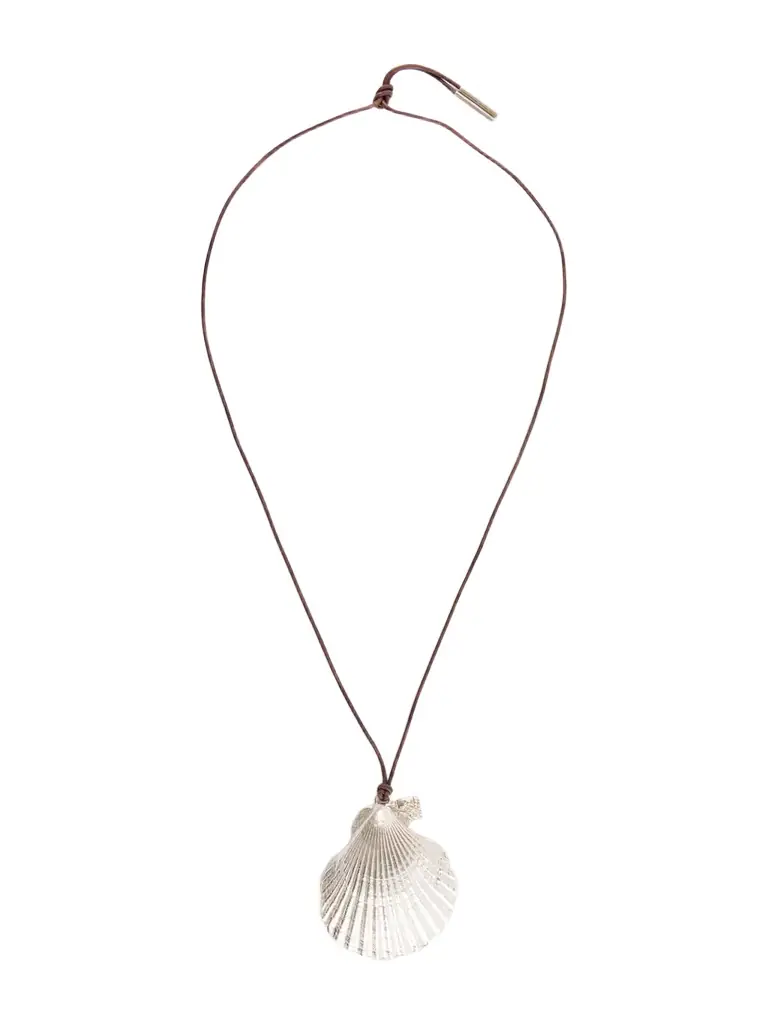 Loren Stewart Sea Chalice Sterling Silver And Leather Cord Necklace