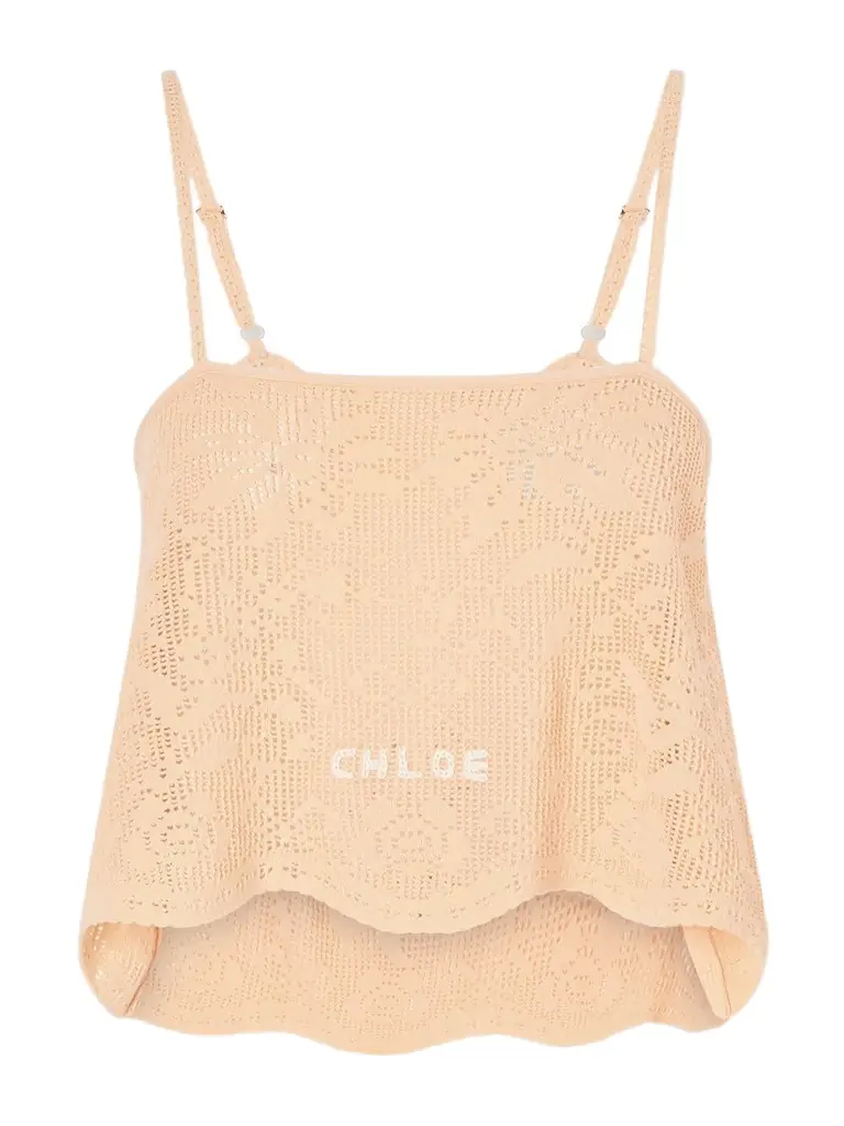 Chloé Crocheted Cotton Top
