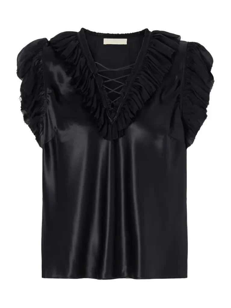 Ulla Johnson Ilyana Ruffled Silk Blouse