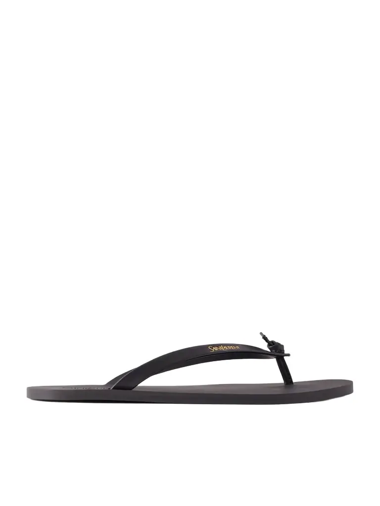 Saint Laurent Pool Leather Flip-flops