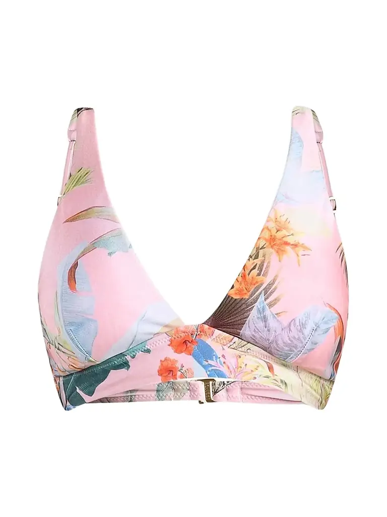 L'AGENCE Women's Colorful Palm Lexi Bikini Top