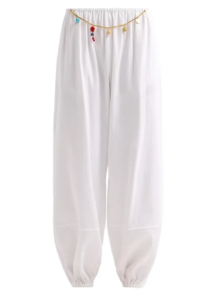 Stella McCartney Women's Cotton Balloon Pants - White - Women's Clothing