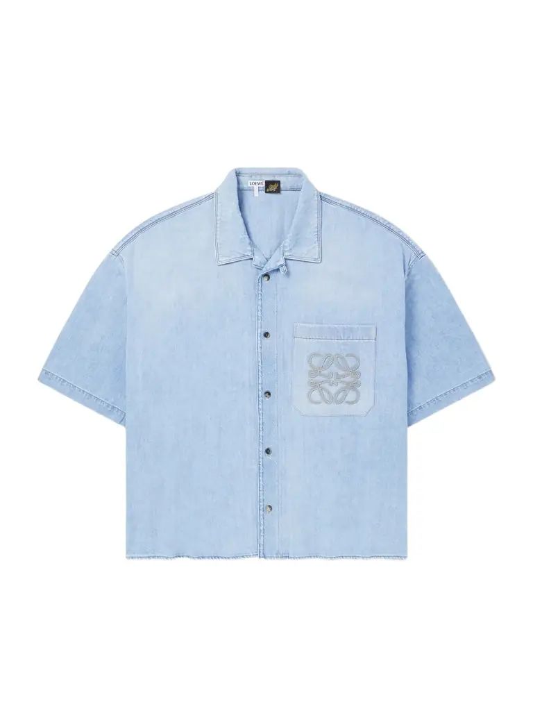 Loewe Paula's Ibiza Logo-Embroidered Denim Shirt - Men