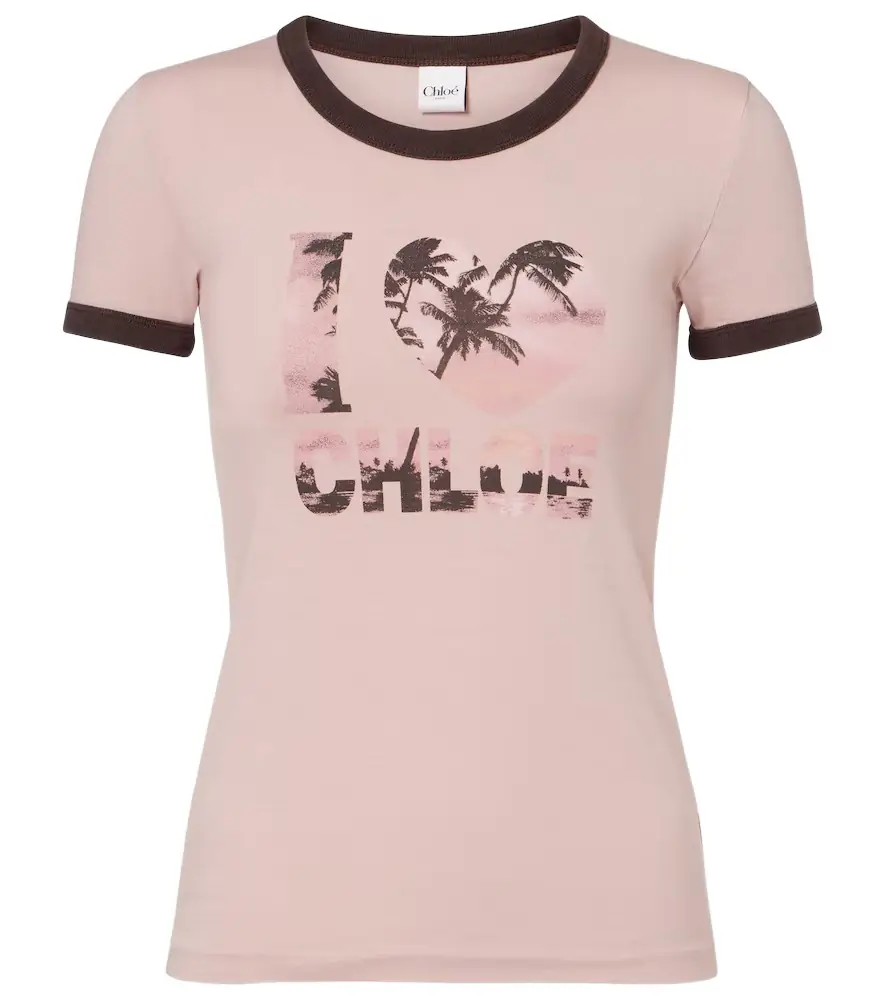 Chloe Chloé Printed cotton T-shirt
