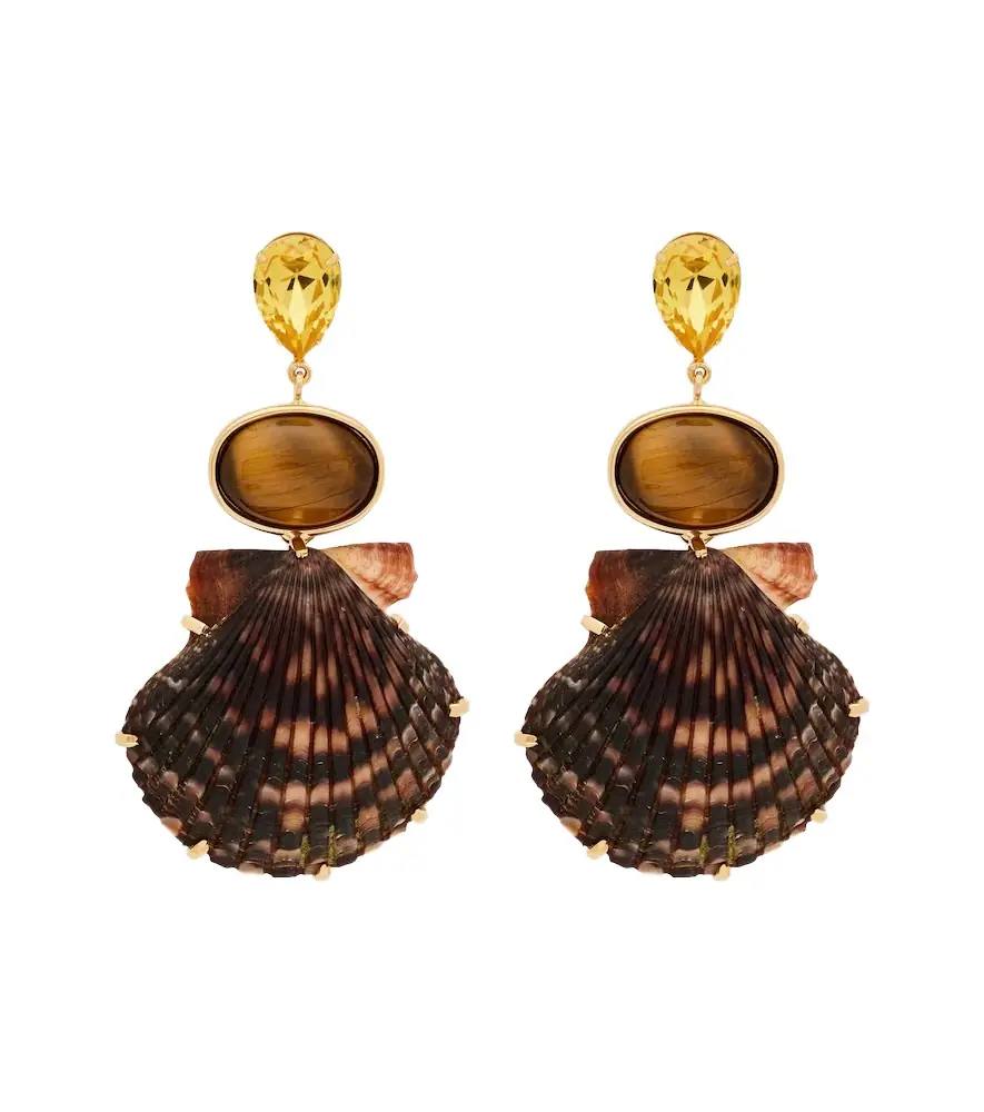 Jennifer Behr Augustine crystal-embellished drop earrings
