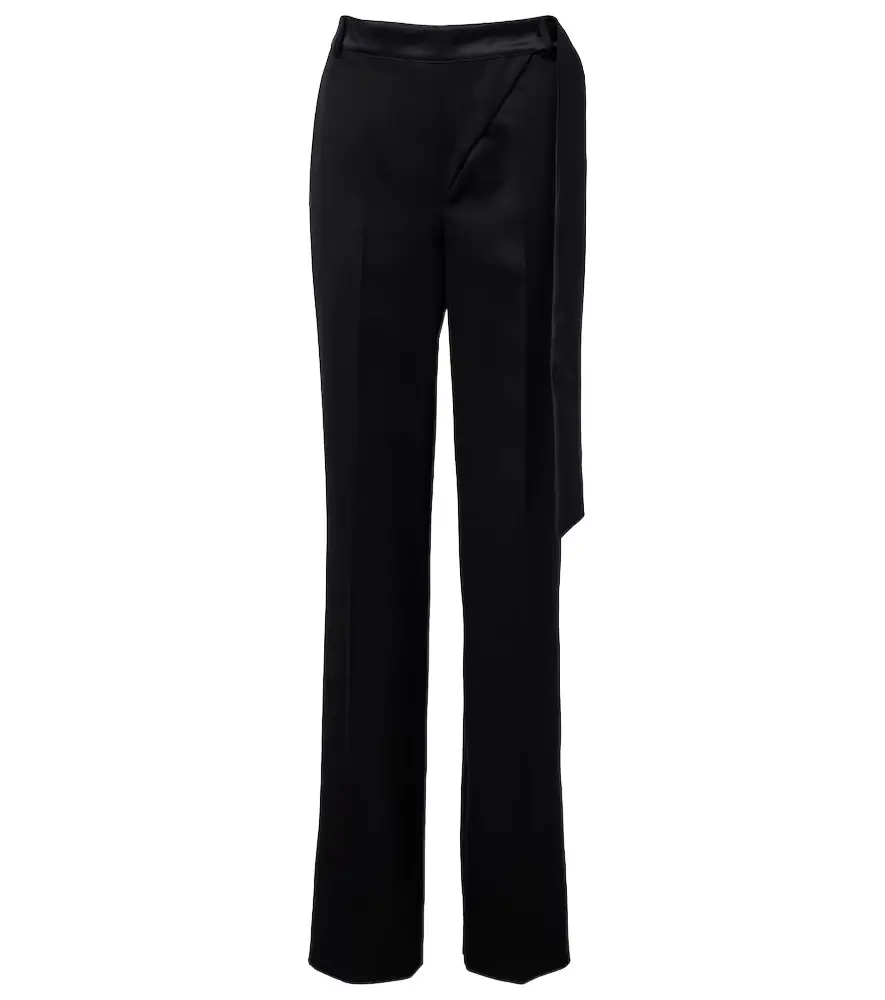 The Attico Virgin wool wide-leg pants