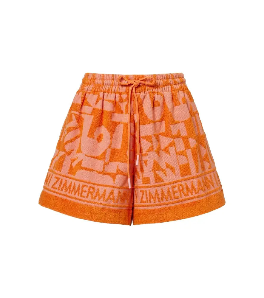 Zimmermann Solstice cotton terry shorts