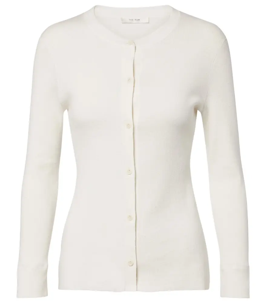 The Row Okino cotton and silk cardigan