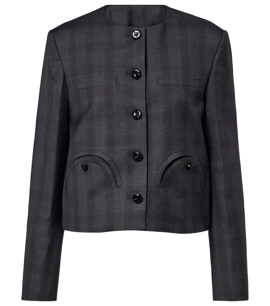 Blaze Milano Blazé Milano Shamo checked virgin wool jacket