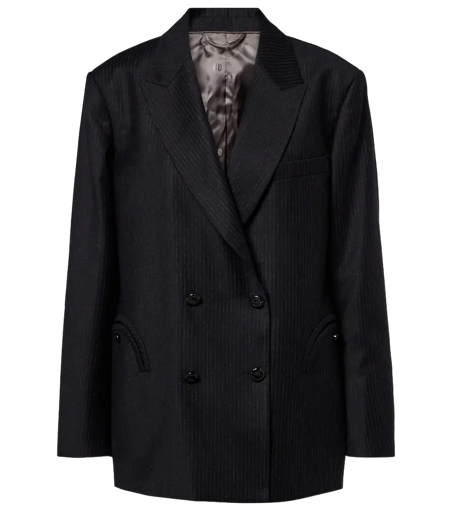 Blaze Milano Blazé Milano Nightbreak pinstripe virgin wool blazer