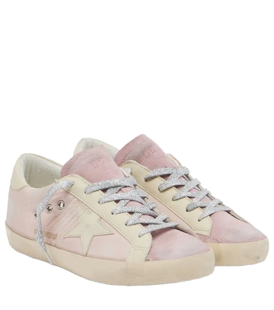 Golden Goose Super-Star suede-trimmed sneakers