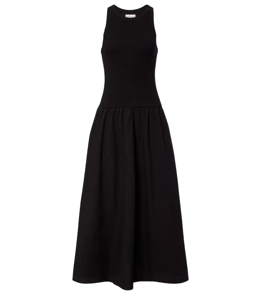 Velvet Romilly cotton-blend midi dress