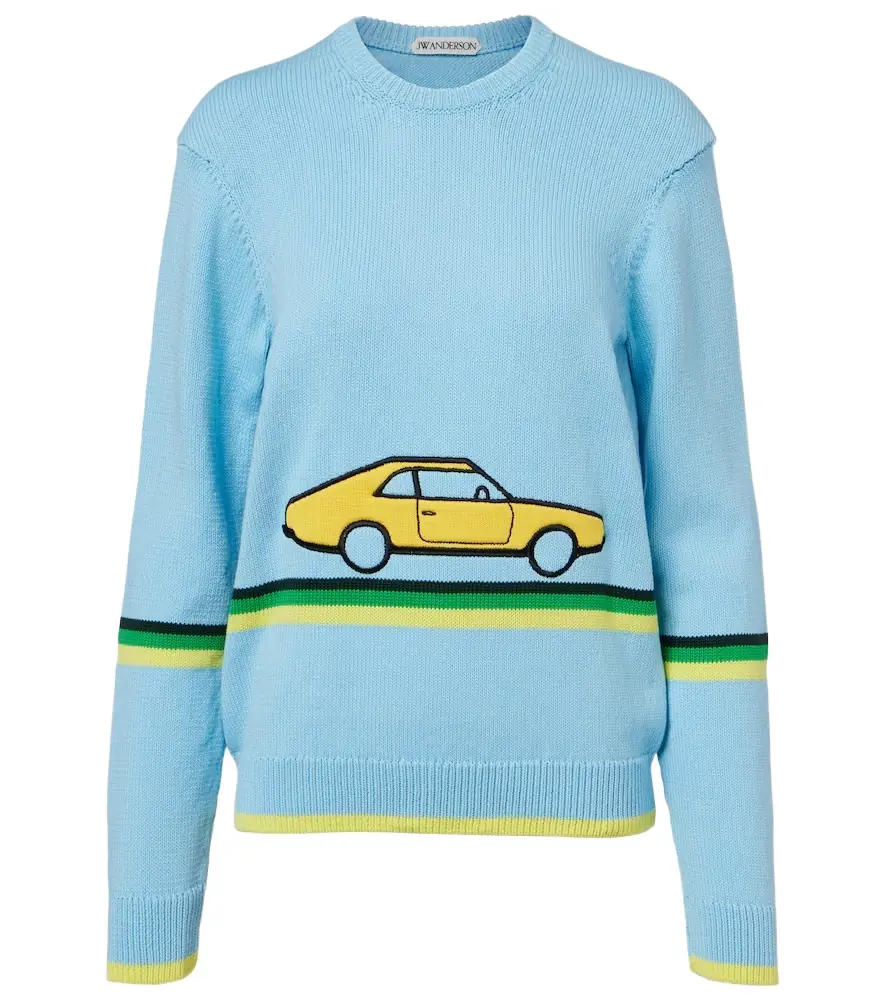 JW Anderson Embroidered cotton sweater