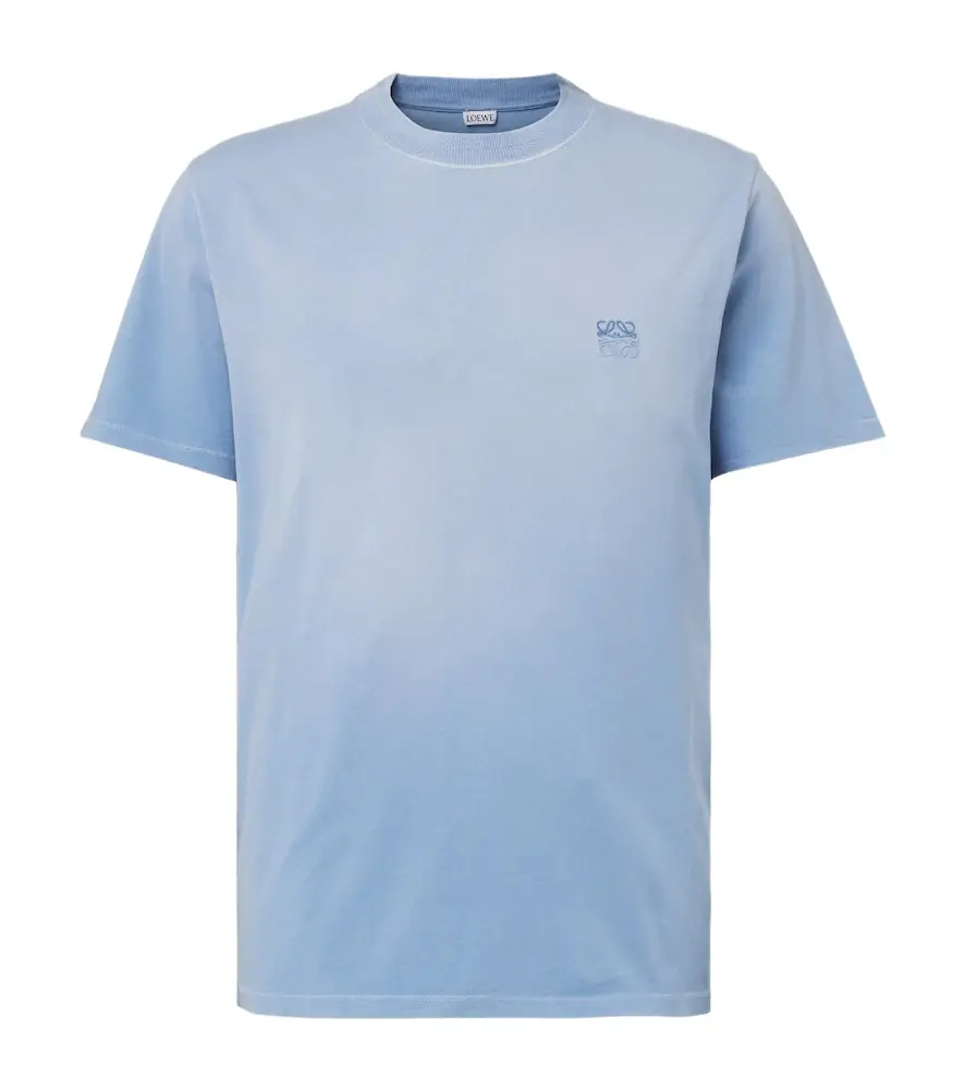 Loewe Anagram embroidered cotton T-shirt