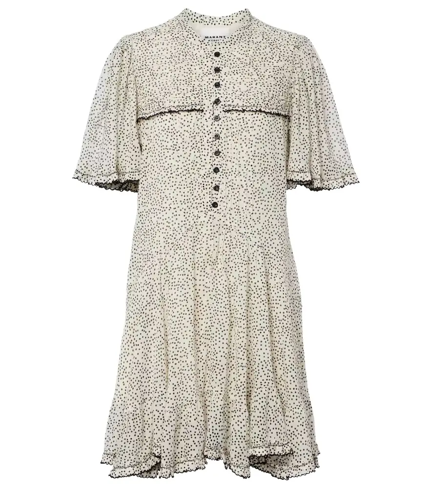 Marant Etoile Daynia polka-dot cotton minidress