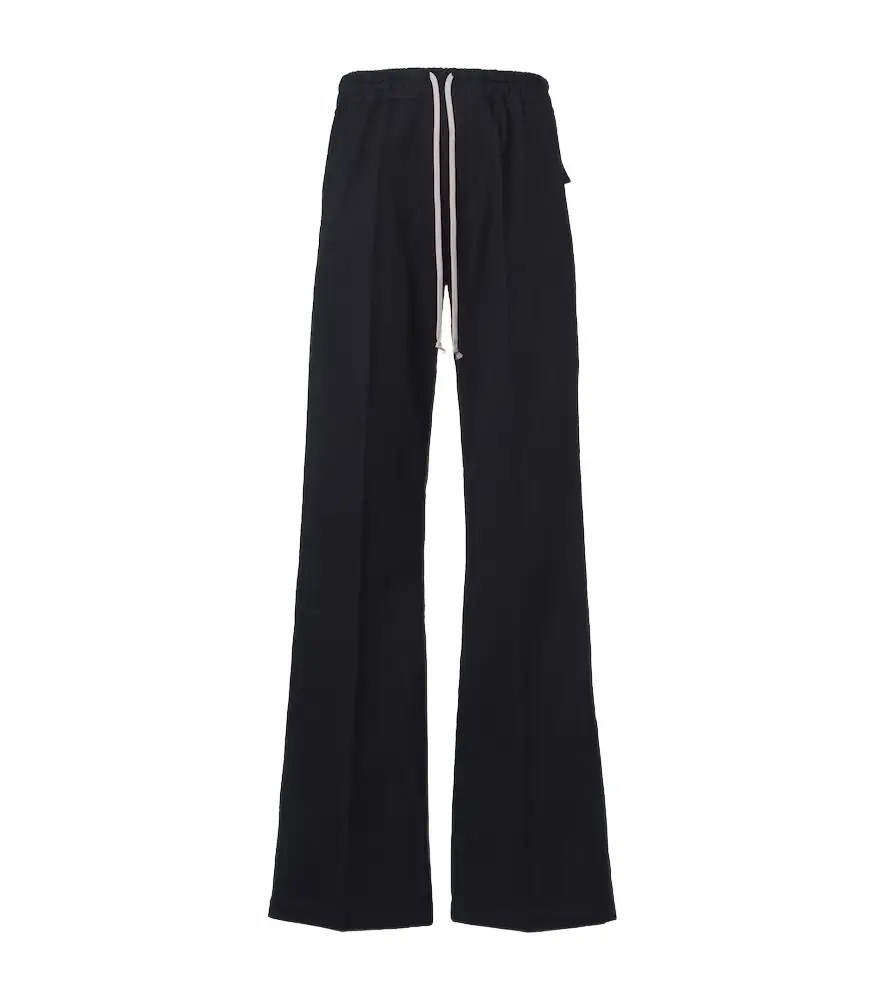 Rick Owens Dietrich cotton and wool wide-leg pants