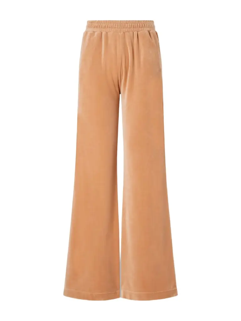 Chloé Wide-leg Cotton-blend Velvet Pants