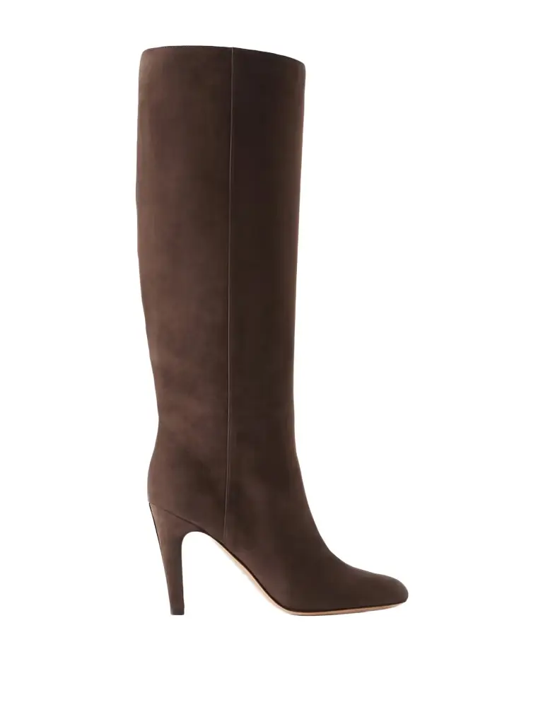 Ferragamo Nylu 95 Nubuck Knee Boots