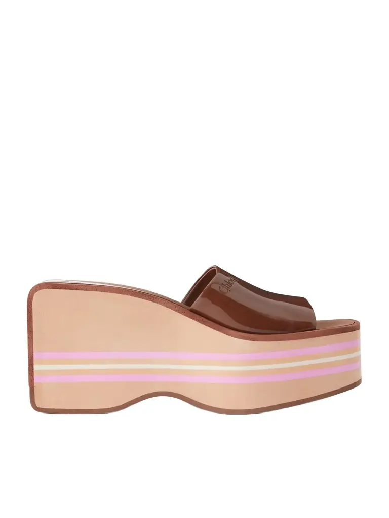 Chloé Swimming Cool Patent-leather Sandals