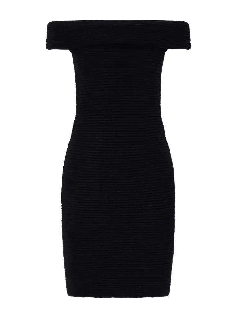 Magda Butrym Off-the-shoulder Knitted Midi Dress