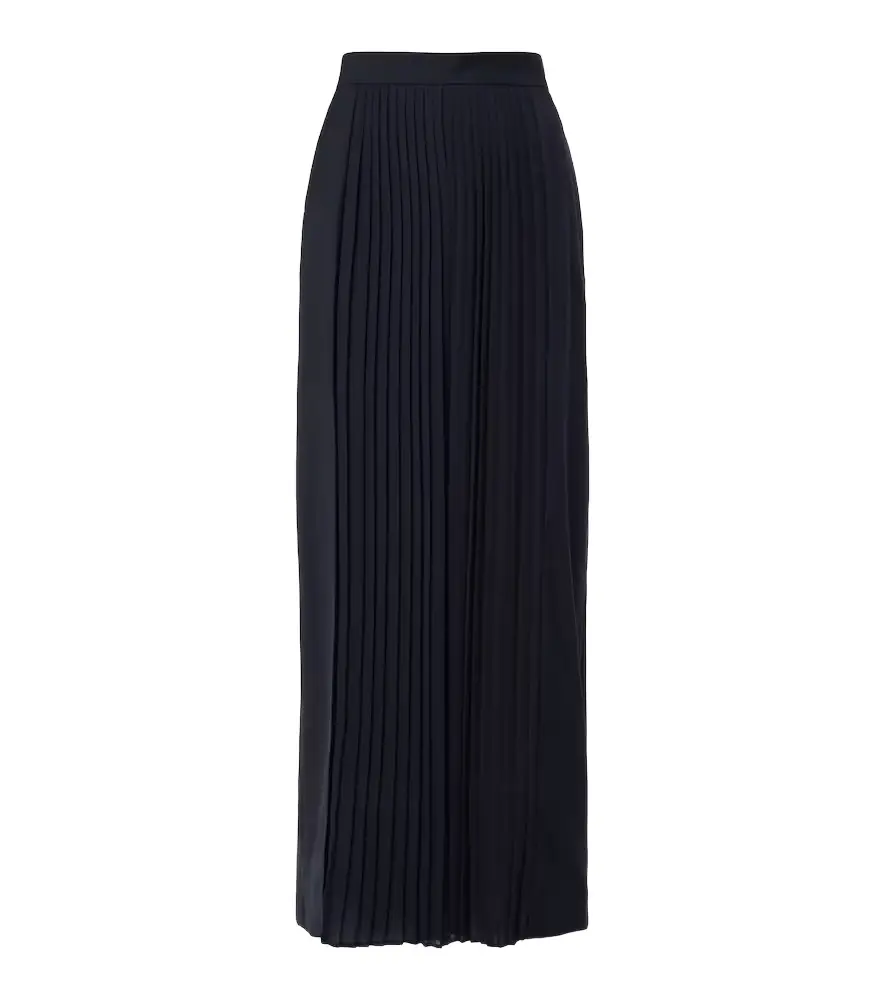 Max Mara Pleated virgin wool wide-leg pants